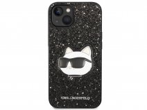 Karl Lagerfeld Ikonik Choupette Rhinestone Case - iPhone 14 hoesje
