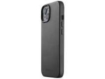 Mujjo Full Leather Case MagSafe Black - iPhone 14 Hoesje Leer
