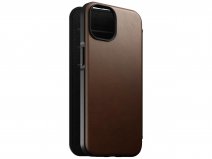 Nomad Modern Leather Folio Bruin - iPhone 14 hoesje