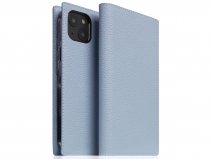 SLG Design D8 Folio Leer Powder Blue - iPhone 14 hoesje