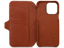 Vaja Wallet Leather Case MagSafe Cognac - iPhone 14 Hoesje Leer