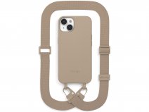 Woodcessories Change Case Strap Taupe - Eco iPhone 14 hoesje