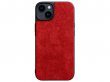 Alcanside Alcantara Back Case Rood - iPhone 14 Plus hoesje