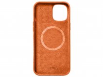 Alcanside Alcantara MagSafe Case Oranje - iPhone 14 Plus hoesje