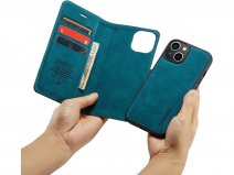 CaseMania 2in1 Magnetic Bookcase Groen - iPhone 14 Plus Hoesje