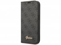 Guess 4G Monogram BookCase Grijs - iPhone 14 Plus hoesje