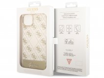 Guess 4G Monogram TPU Case Beige - iPhone 14 Plus/15 Plus hoesje