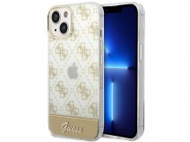 Guess 4G Monogram TPU Case Beige - iPhone 14 Plus/15 Plus hoesje