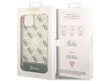 Guess 4G Monogram TPU Case Groen - iPhone 14 Plus hoesje