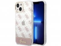 Guess 4G Monogram TPU Case Roze - iPhone 14 Plus/15 Plus hoesje