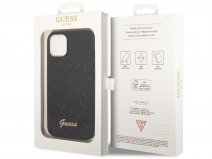 Guess Glitter TPU Case Zwart - iPhone 14 Plus hoesje