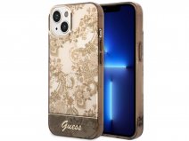 Guess Porcelain TPU Case Beige - iPhone 14 Plus/15 Plus hoesje