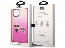 Karl Lagerfeld Ikonik Duo Case Roze - iPhone 14 Plus hoesje