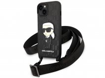 Karl Lagerfeld Ikonik Monogram Necklace Case - iPhone 14 Plus hoesje