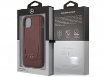 Mercedes-Benz Urban Leather Case Rood - iPhone 14 Plus/15 Plus hoesje