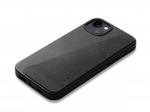 Mujjo Full Leather Wallet Case Black - iPhone 14 Plus Hoesje Leer