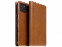 SLG Design D+ Temponata Folio Cognac - iPhone 14 Plus hoesje Leer