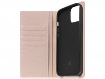 SLG Design D8 Folio Leer Light Cream - iPhone 14 Plus hoesje