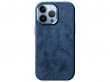 Alcanside Alcantara MagSafe Case Blauw - iPhone 14 Pro hoesje