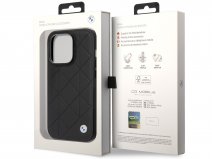 BMW Quilted Leather Seat Case - iPhone 14 Pro hoesje