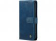 CaseMe Vintage Leather Case Blauw - iPhone 14 Pro hoesje