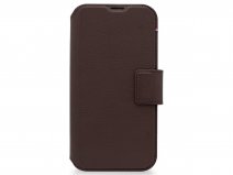 Decoded Case Wallet Leather Book Bruin - iPhone 14 Pro hoesje
