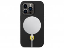 Ferrari MagSafe Case Zwart - iPhone 14 Pro Hoesje