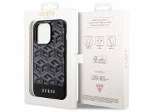 Guess G-Cube MagSafe Case Zwart - iPhone 14 Pro hoesje