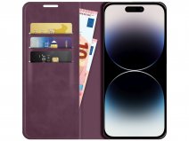 Just in Case Slim Wallet Case Paars - iPhone 14 Pro hoesje