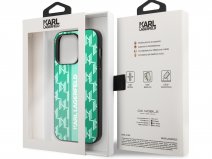Karl Lagerfeld Monogram Case Groen - iPhone 14 Pro hoesje