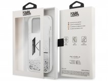 Karl Lagerfeld Monogram Liquid Case - iPhone 14 Pro hoesje