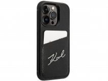 Karl Lagerfeld Signature Card Case - iPhone 14 Pro hoesje