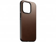 Nomad Modern Leather Case Bruin - iPhone 14 Pro hoesje