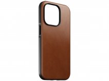 Nomad Modern Leather Case Cognac - iPhone 14 Pro hoesje