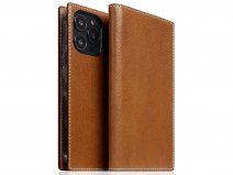 SLG Design D+ Temponata Folio Cognac - iPhone 14 Pro hoesje Leer