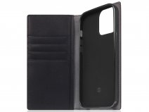 SLG Design D5 CSL Zwart Leer - iPhone 14 Pro hoesje