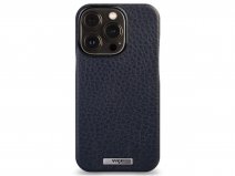 Vaja Grip Leather MagSafe Case Donkerblauw - iPhone 14 Pro Hoesje Leer