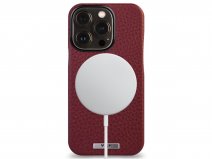 Vaja Grip Leather MagSafe Case Rood - iPhone 14 Pro Hoesje Leer