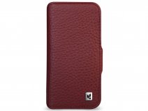 Vaja Wallet Leather Case MagSafe Rood - iPhone 14 Pro Hoesje Leer