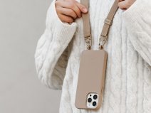 Woodcessories Change Case Strap Taupe - Eco iPhone 14 Pro hoesje