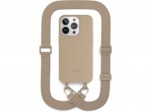 Woodcessories Change Case Strap Taupe - Eco iPhone 14 Pro hoesje