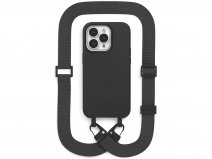 Woodcessories Change Case Strap Zwart - Eco iPhone 14 Pro hoesje