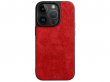 Alcanside Alcantara Back Case Rood - iPhone 14 Pro Max hoesje