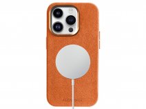 Alcanside Alcantara MagSafe Case Oranje - iPhone 14 Pro Max hoesje