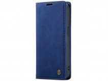 CaseMe Vintage Slim Bookcase Donkerblauw - iPhone 14 Pro Max hoesje