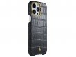 Gatti Classica Alligator Case Black Rubber/Gold - iPhone 14 Pro Max hoesje