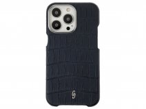 Gatti Classica Alligator Case Black Rubber/Steel - iPhone 14 Pro Max hoesje