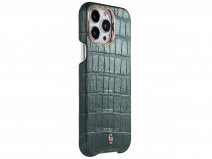 Gatti Classica Alligator Case Green Emerald/Rose Gold - iPhone 14 Pro Max hoesje