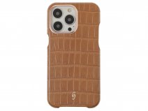 Gatti Classica Alligator Case Honey Matt/Rose Gold- iPhone 14 Pro Max hoesje