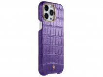 Gatti Classica Alligator Case Mauve Purple/Rose Gold - iPhone 14 Pro Max hoesje
